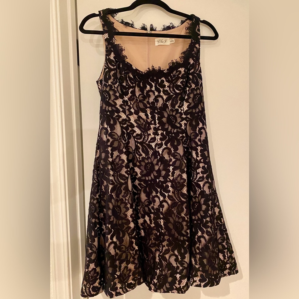 Eliza J Lace Fit and Flare Dress Size 8P